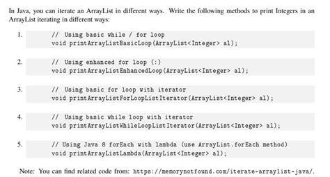 Iterating over ArrayLists in Java .